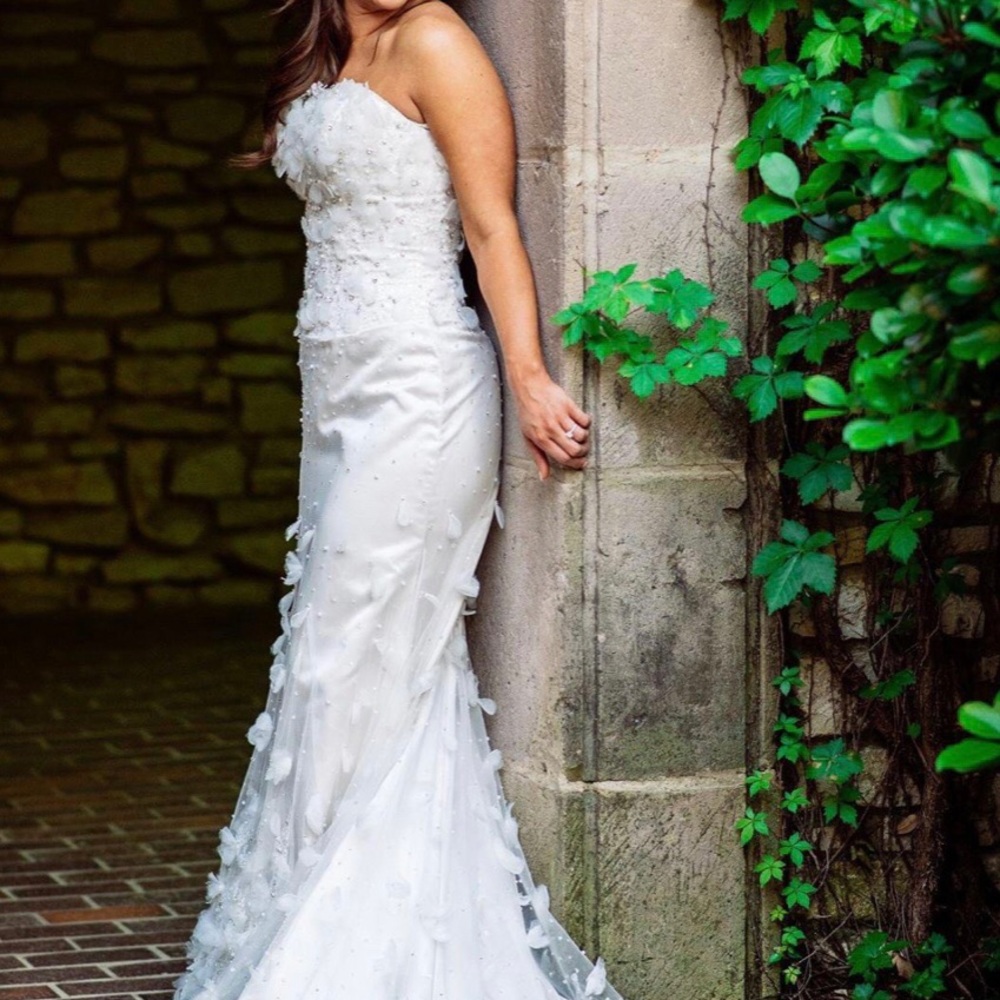 Strapless & Beaded Wedding Dress - Picture 2 of 4